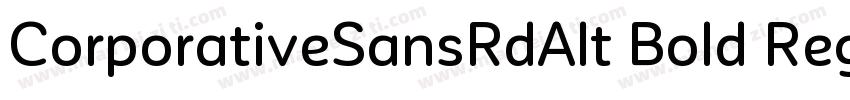 CorporativeSansRdAlt Bold Regular字体转换